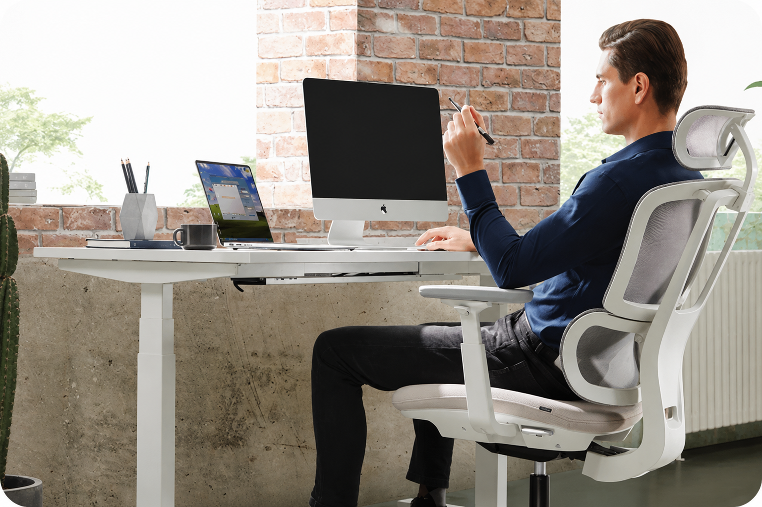 silla ergonomica oficina home office sunon H2 garantia ajustes